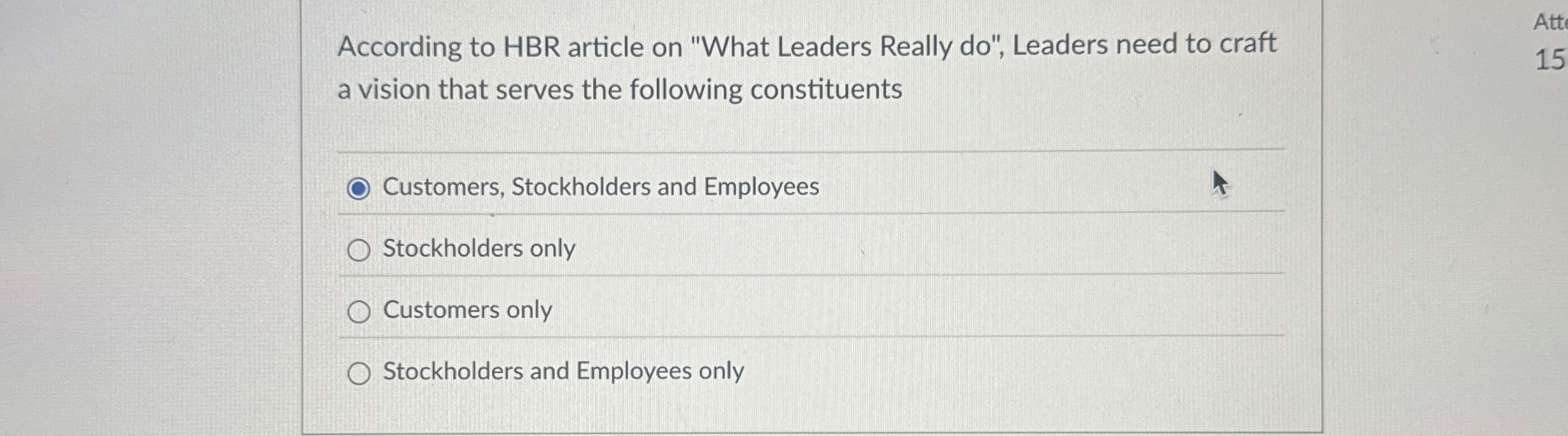 According to HBR article on "What Leaders Really do", Leaders need