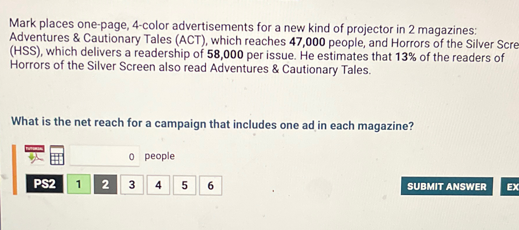  Mark places one-page, 4-color advertisements for a new kind of projector