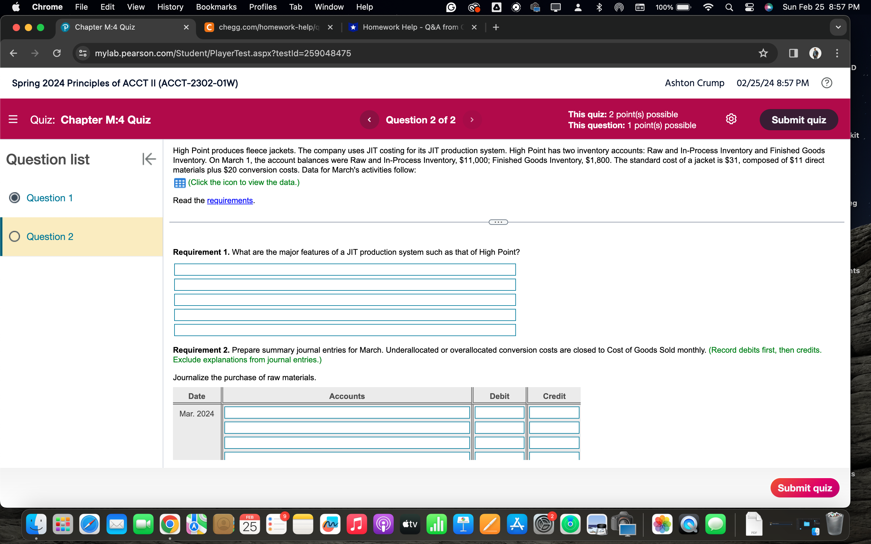  Chrome File Edit View History Bookmarks Profiles Tab Window Help G