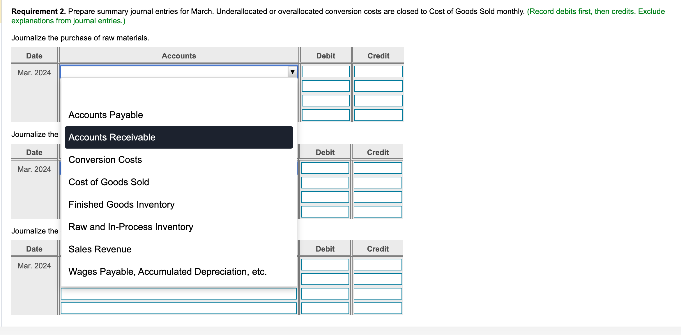 kit K High Point produces fleece jackets. The company uses JIT costing