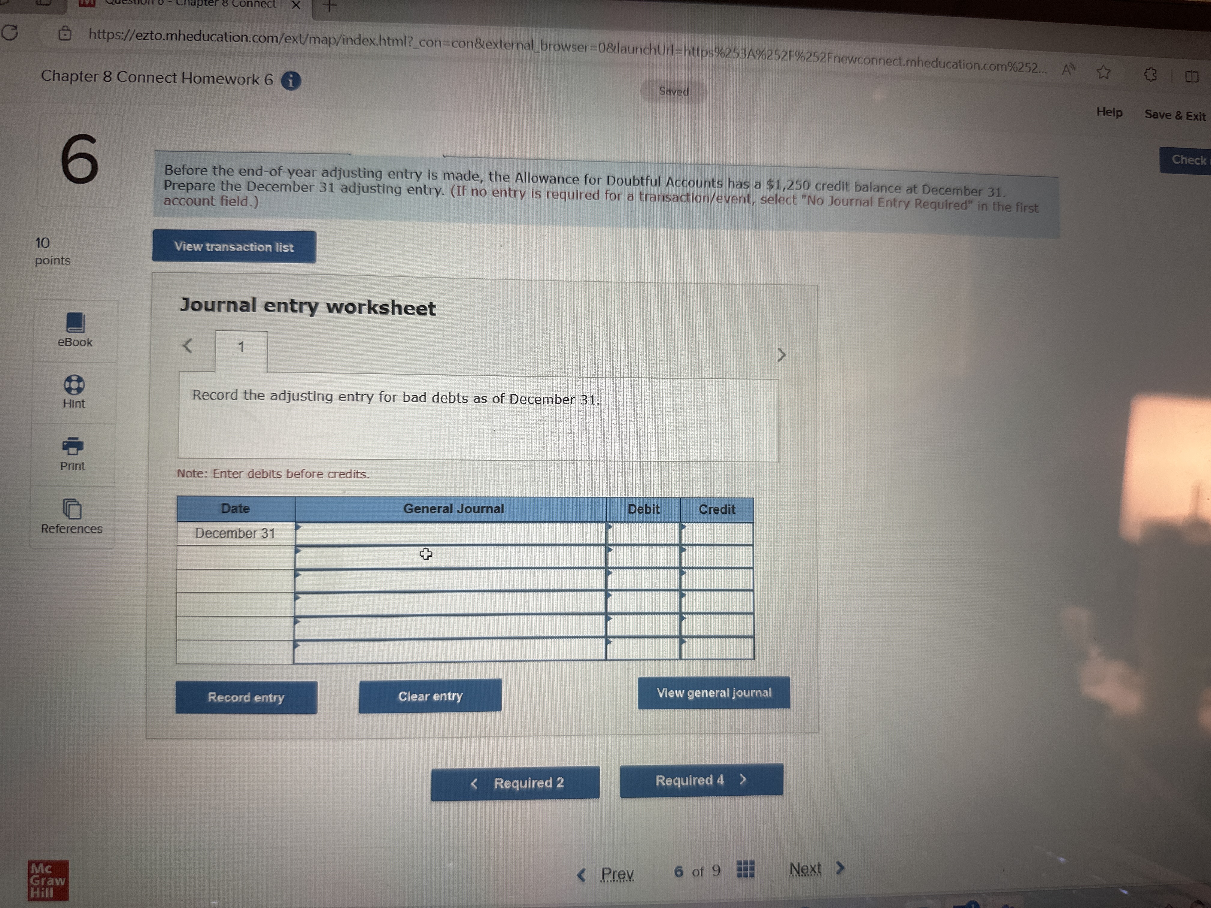 of credit sales method to estimate bad debts. During November, ITI sold