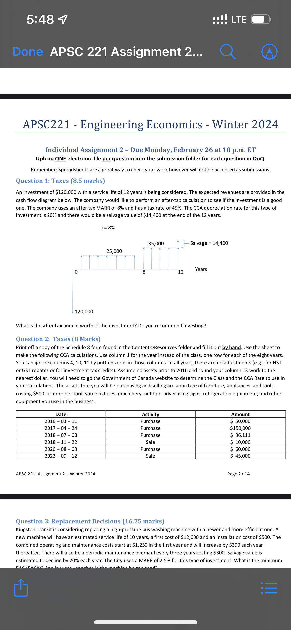 Page 3 of 4 Question 5: Dealing with Uncertainty and Risk (11.25