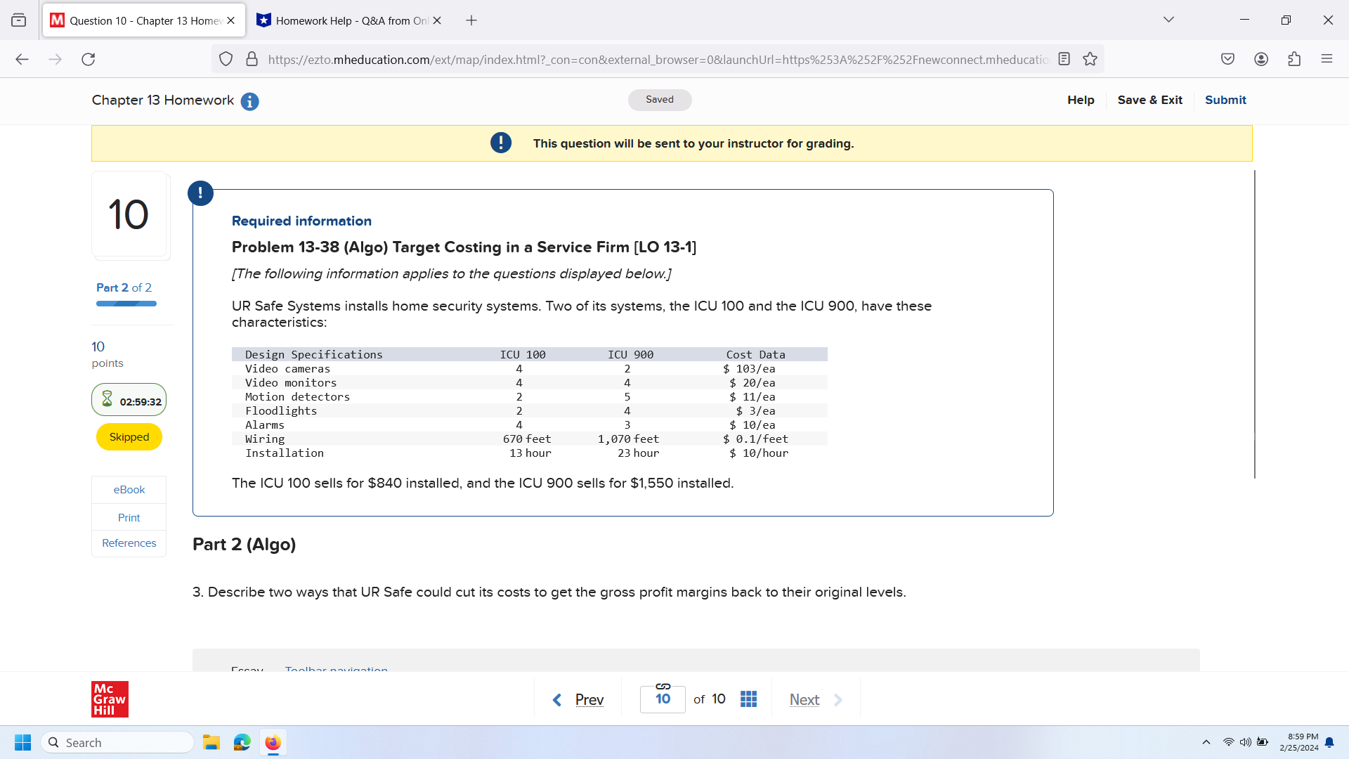 O 8 https://ezto.mheducation.com/ext/map/index.html?_con=con&external_browser=0&launchUrl=https%253%252F%252Fnewconnect.mheducation E Chapter 13 Homework i Saved Help Save &