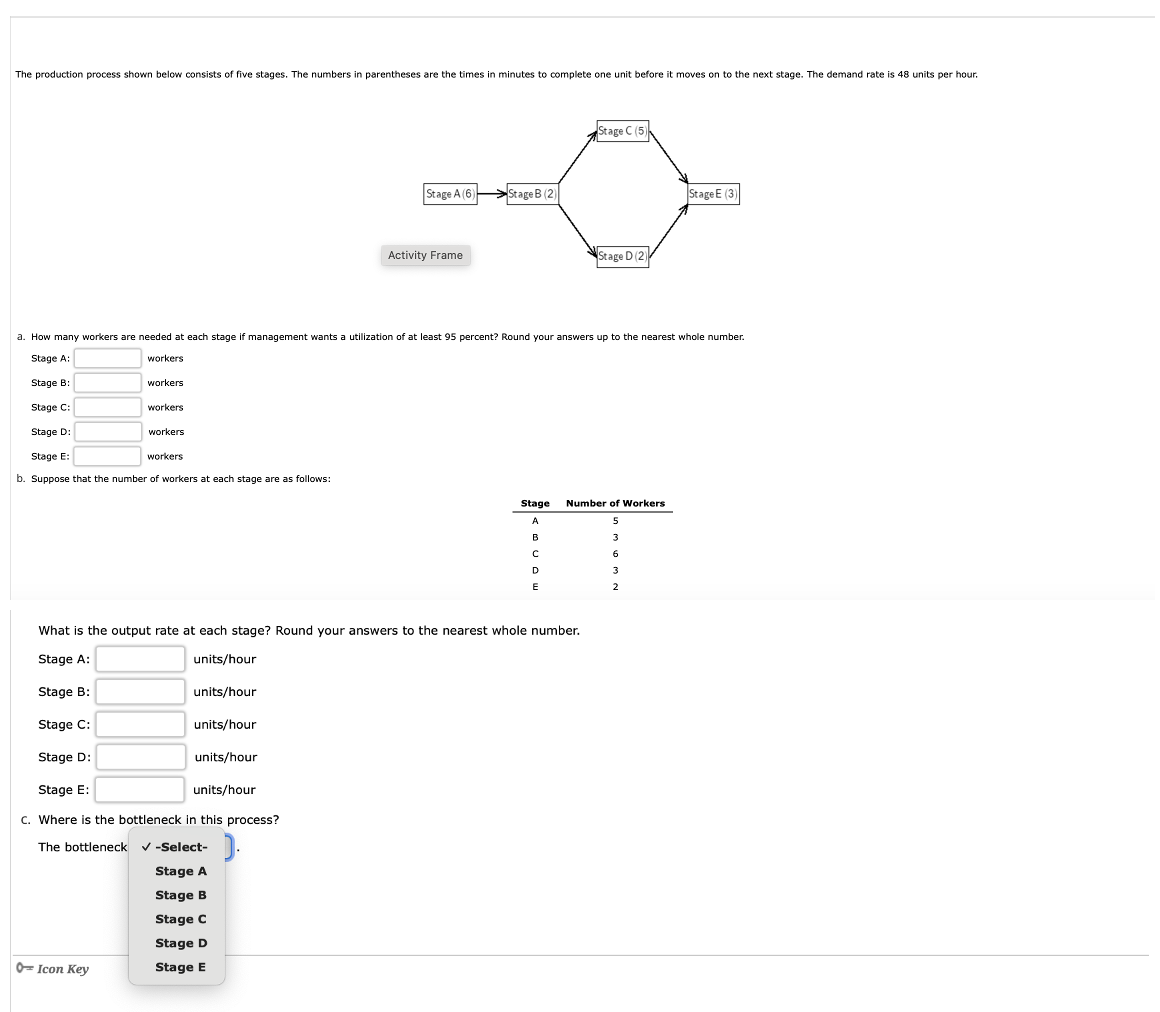  Can you help solving this problem? The production process shown below