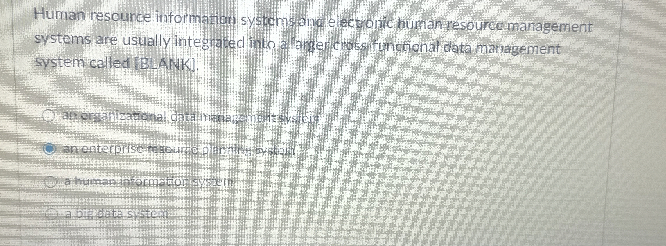  Human resource information systems and electronic human resource management systems are
