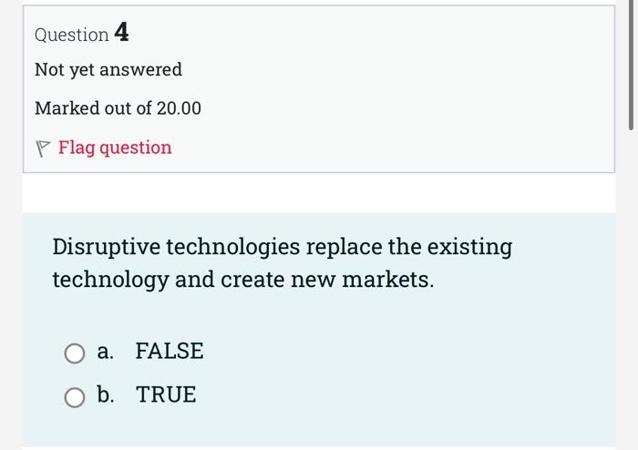 Not yet answered Marked out of 20.00 P Flag question Vision is