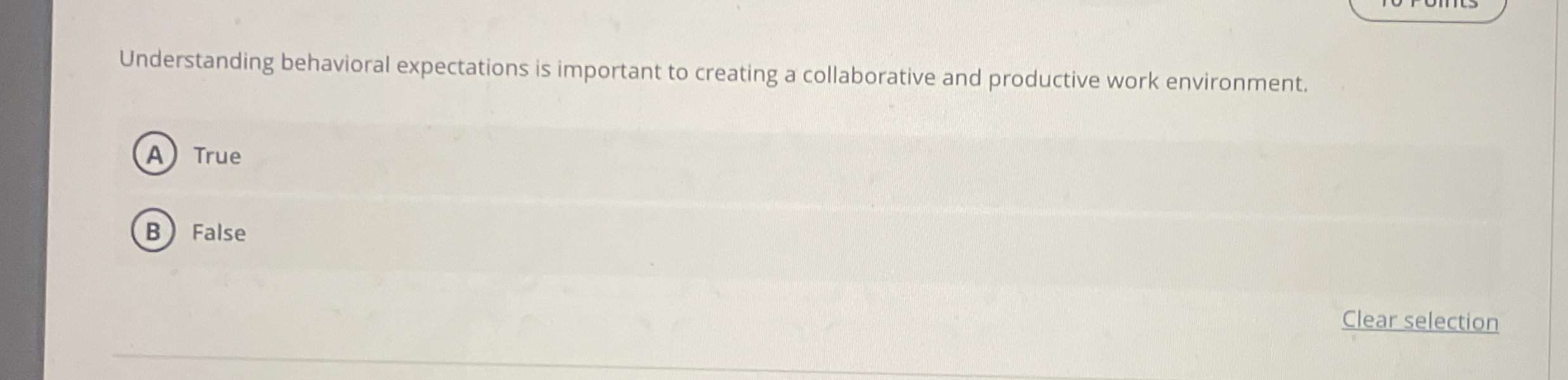  Understanding behavioral expectations is important to creating a collaborative and productive