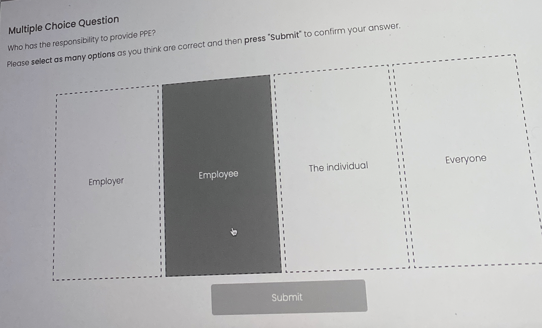  Multiple Choice Question Please select as many options as you think