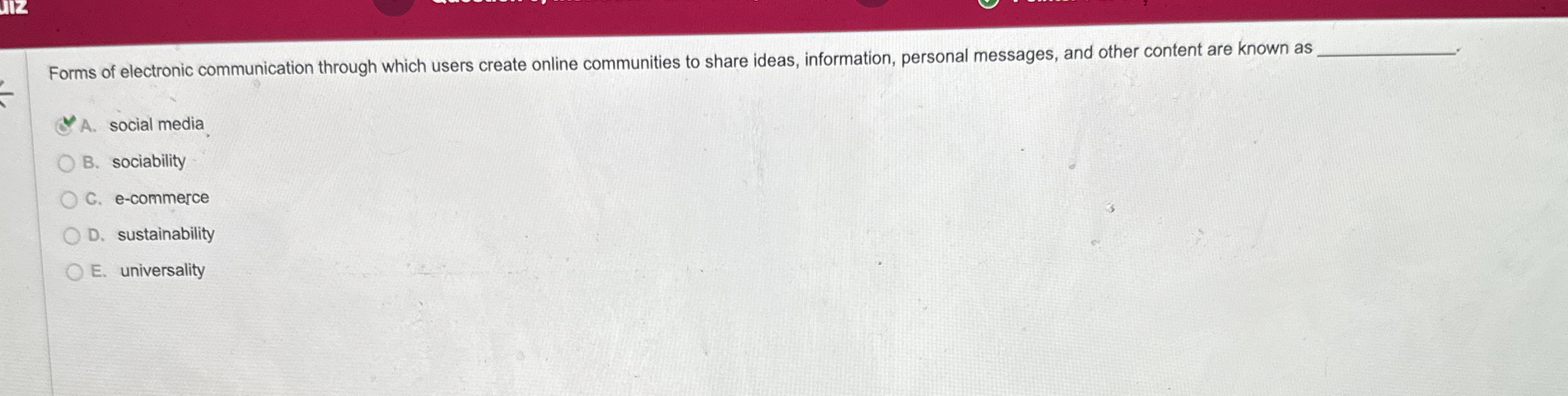  Forms of electronic communication through which users create online communities to