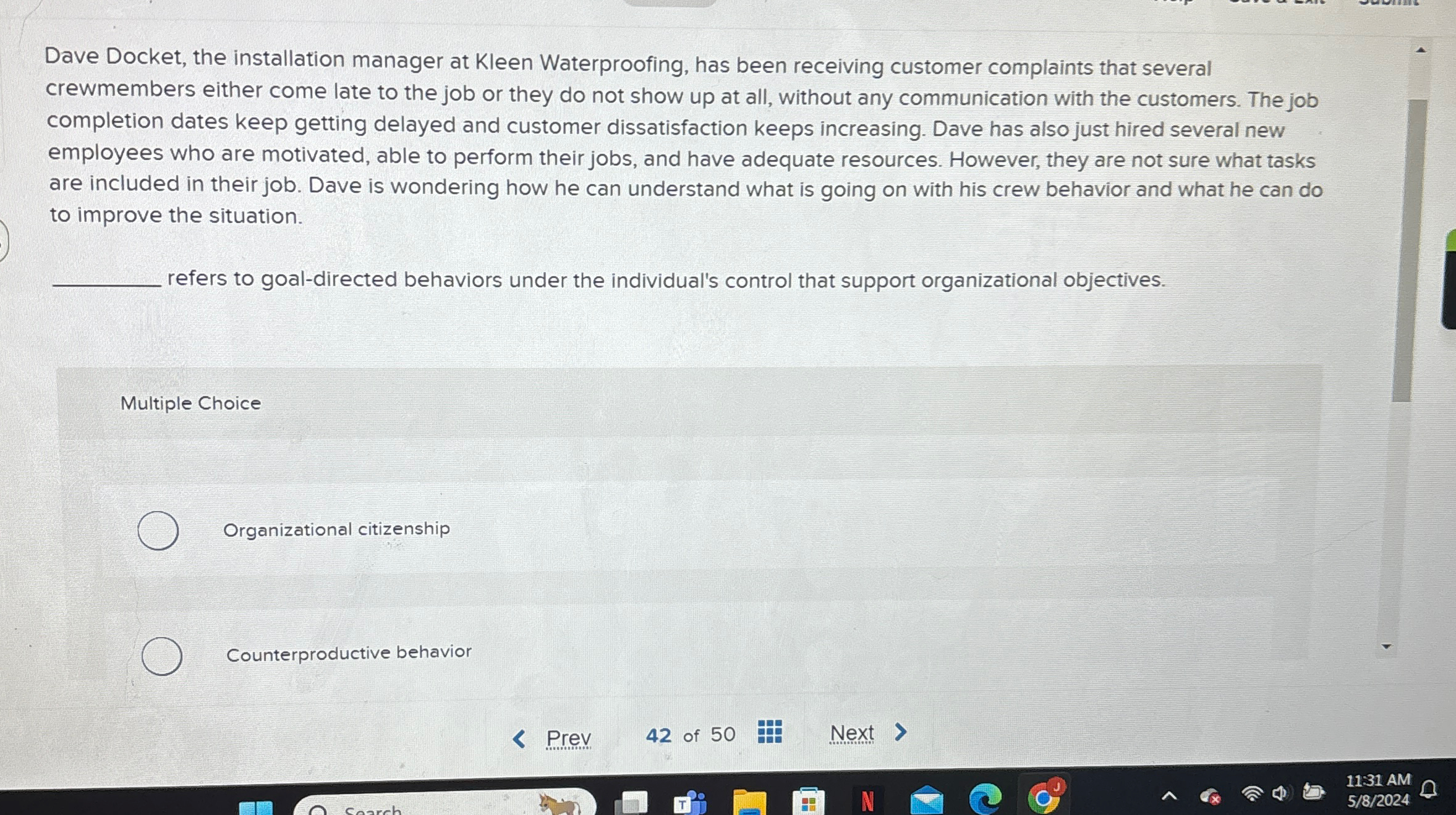  Dave Docket, the installation manager at Kleen Waterproofing, has been receiving