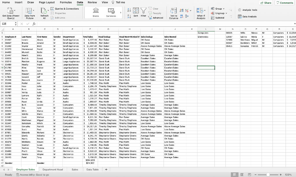 Create a one variable Data Table from what you just copied