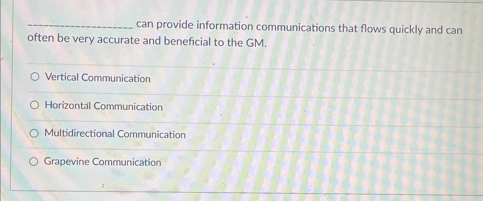  can provide information communications that flows quickly and can often be