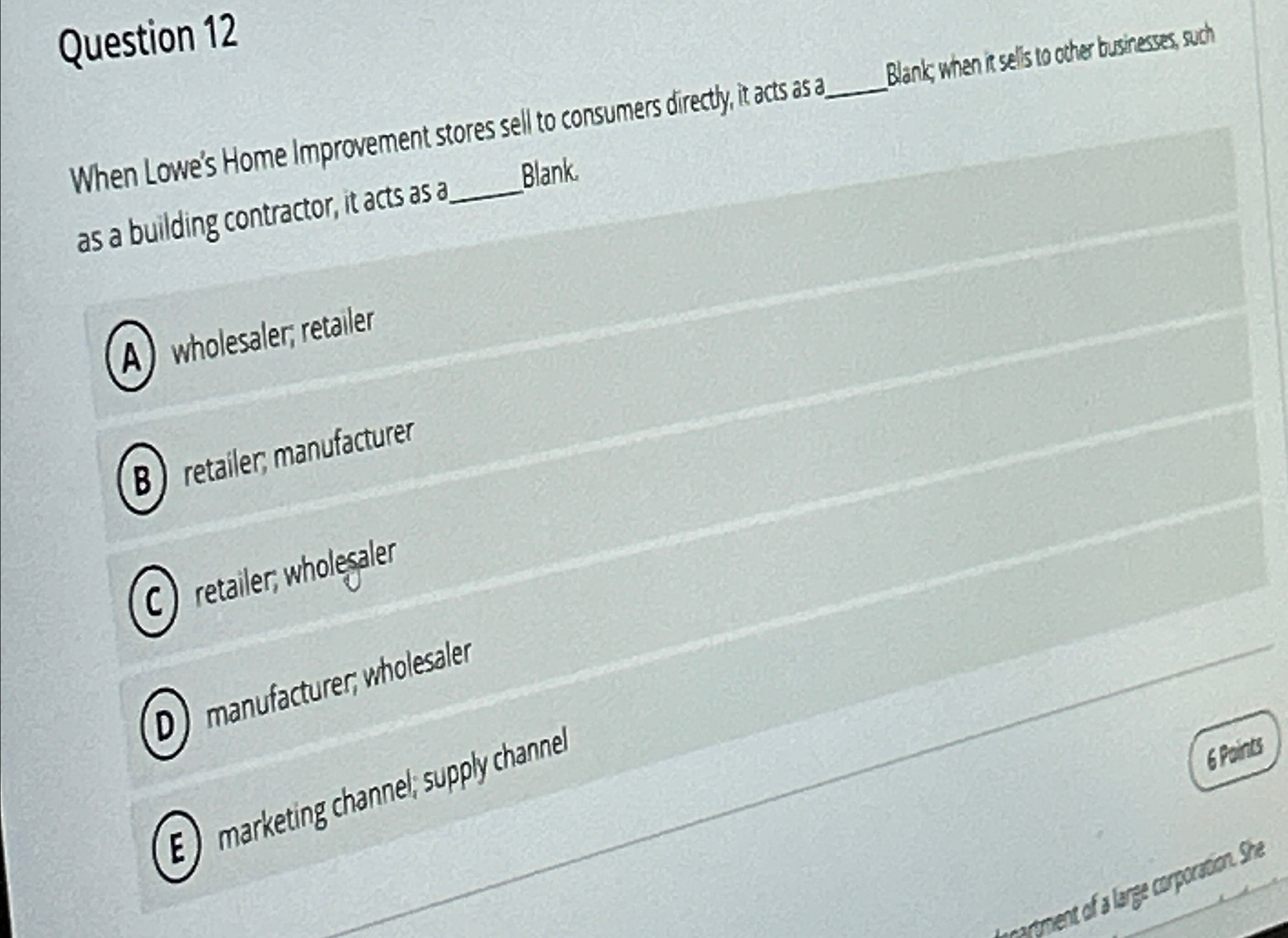  Question 12 as a building contractor, it acts as a q,
