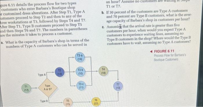 please answer b and c gure 6.11 details the process flow for