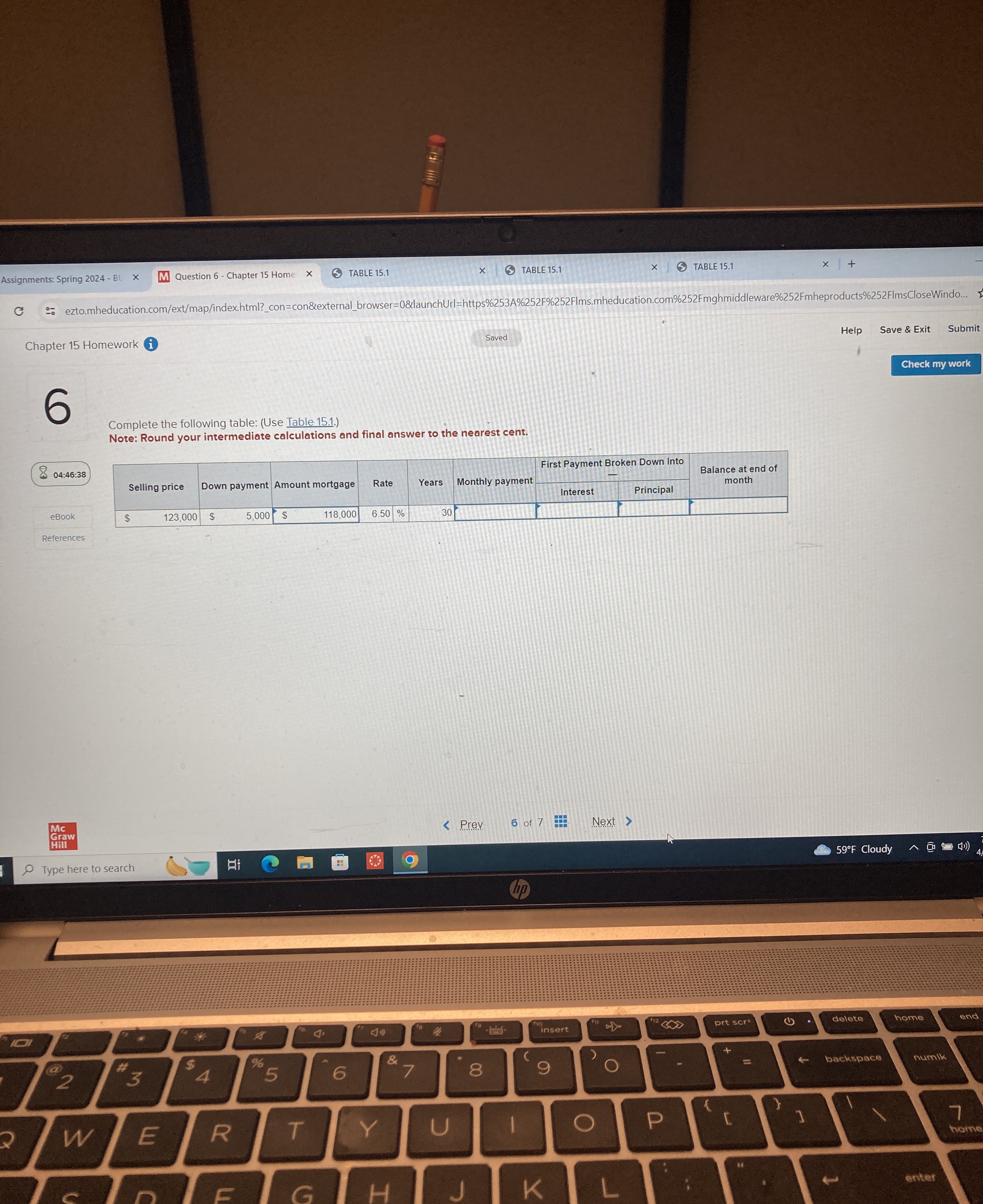 Q Assignments: Spring 2024 - BU X M Question 6 - Chapter