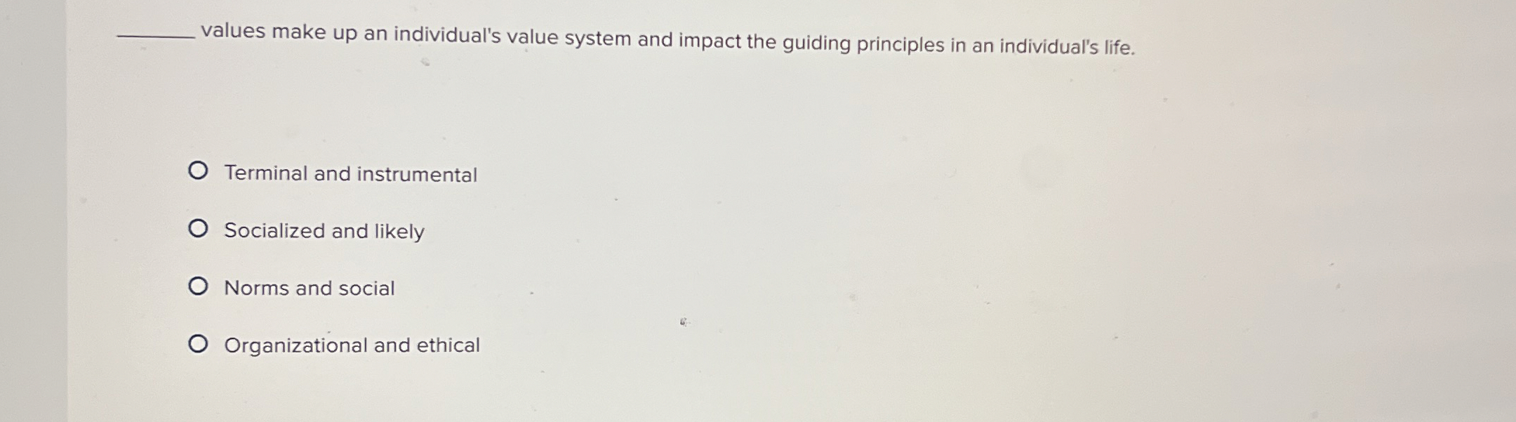  values make up an individual's value system and impact the guiding
