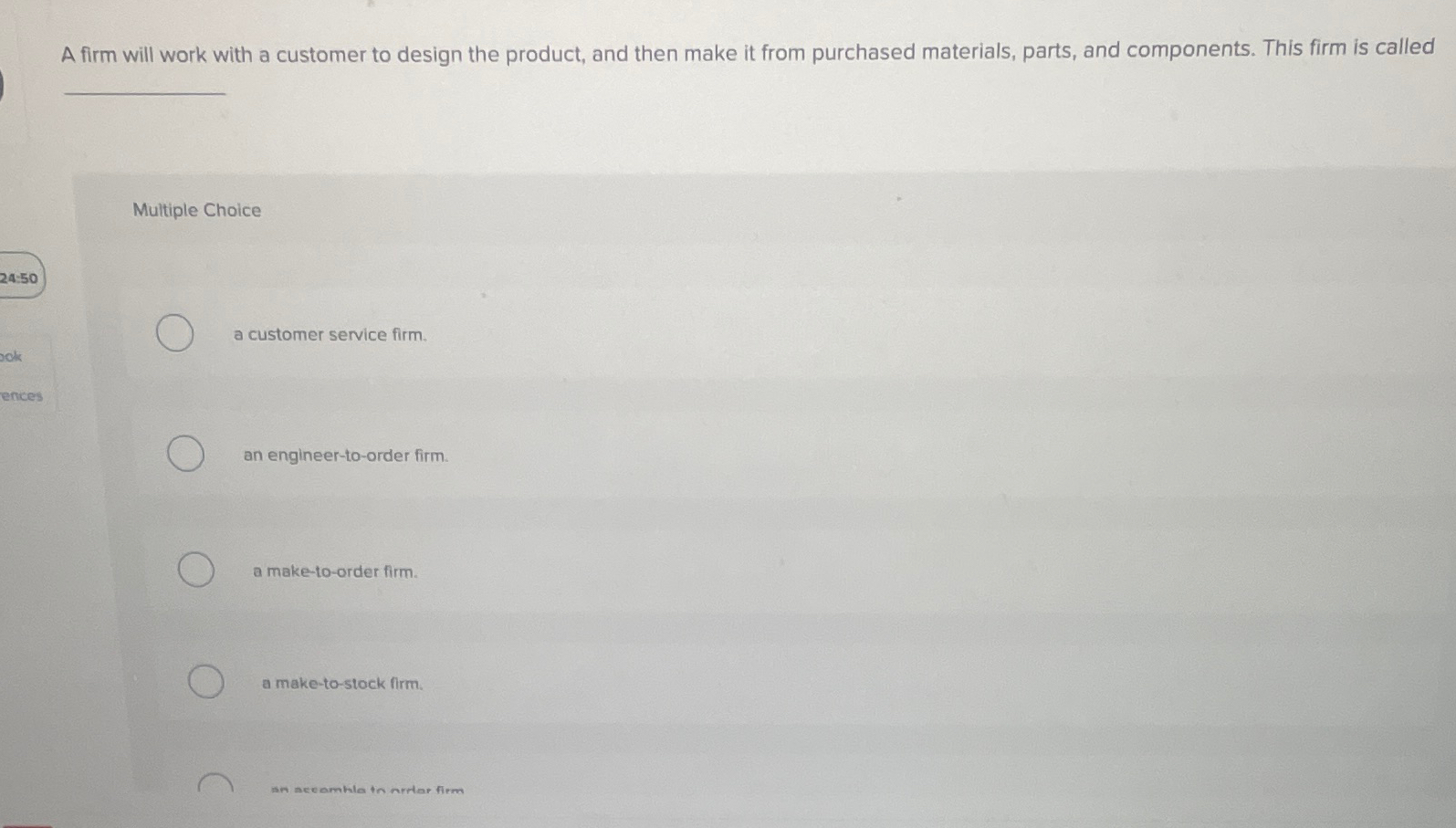  A firm will work with a customer to design the product,