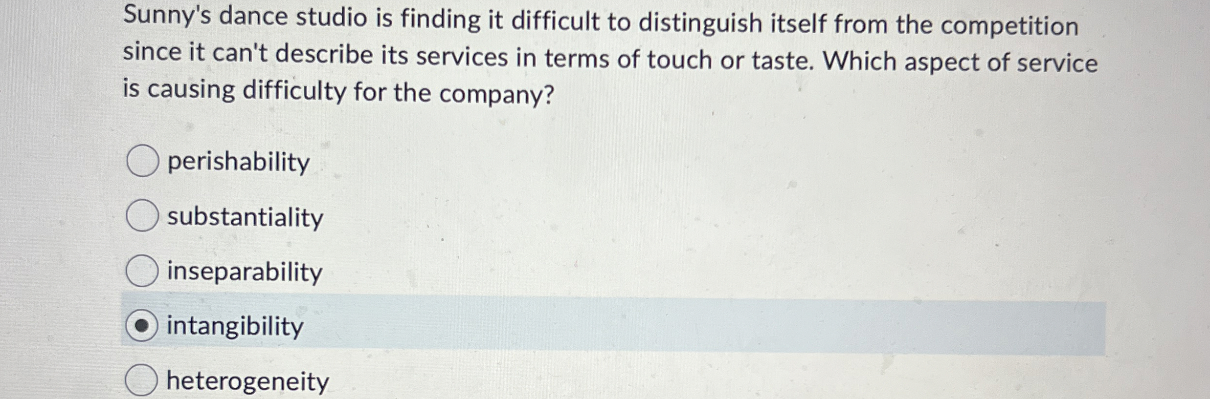  Sunny's dance studio is finding it difficult to distinguish itself from