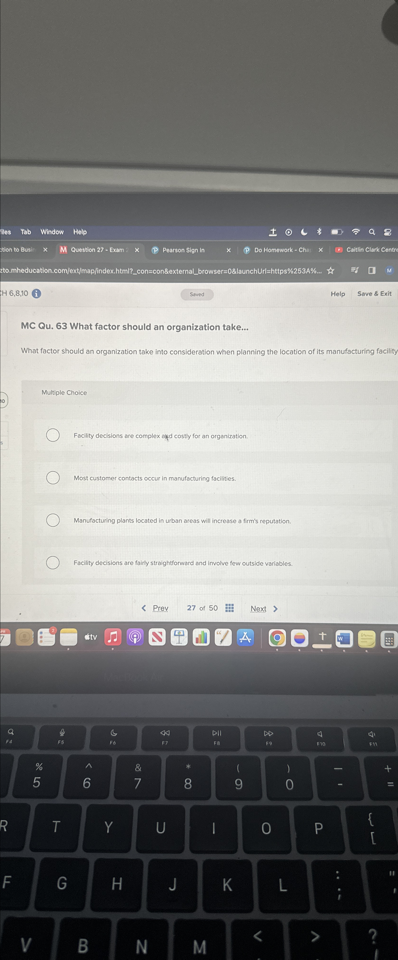  MC Qu.63 What factor should an organization take... What factor should