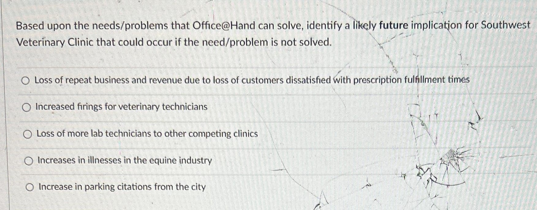  Based upon the needs/problems that Office@Hand can solve, identify a likely