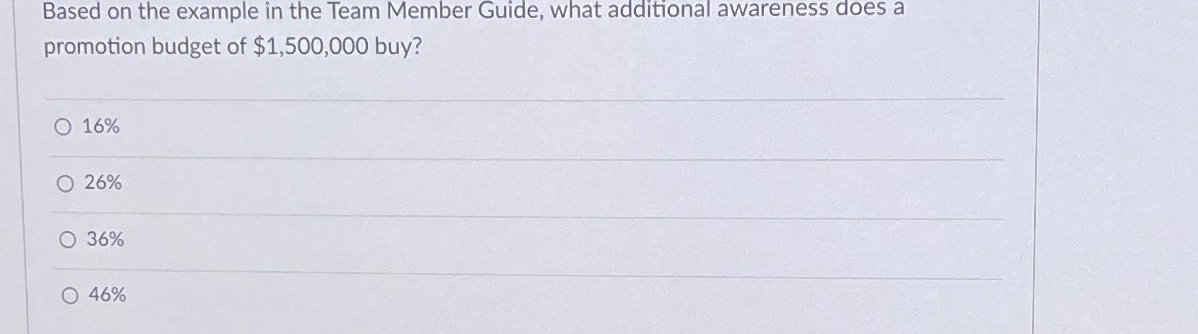  Based on the example in the Team Member Guide, what additional