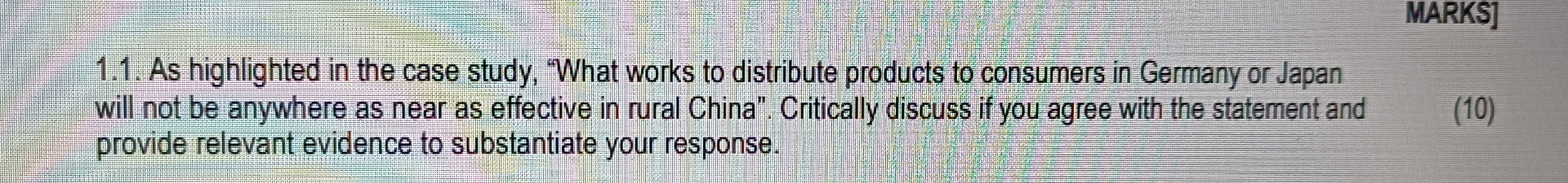  1.1. As highlighted in the case study, "What works to distribute