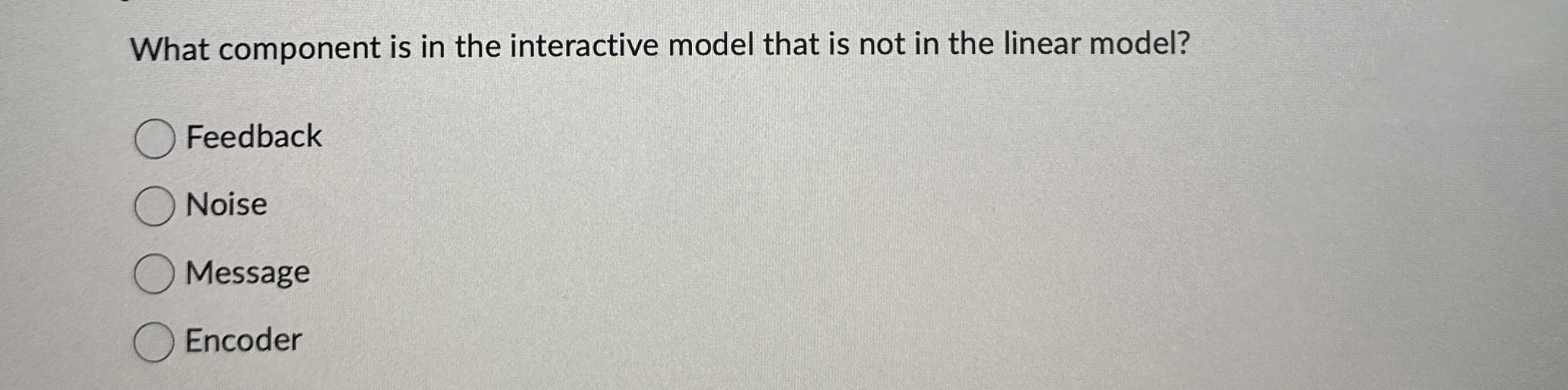  What component is in the interactive model that is not in