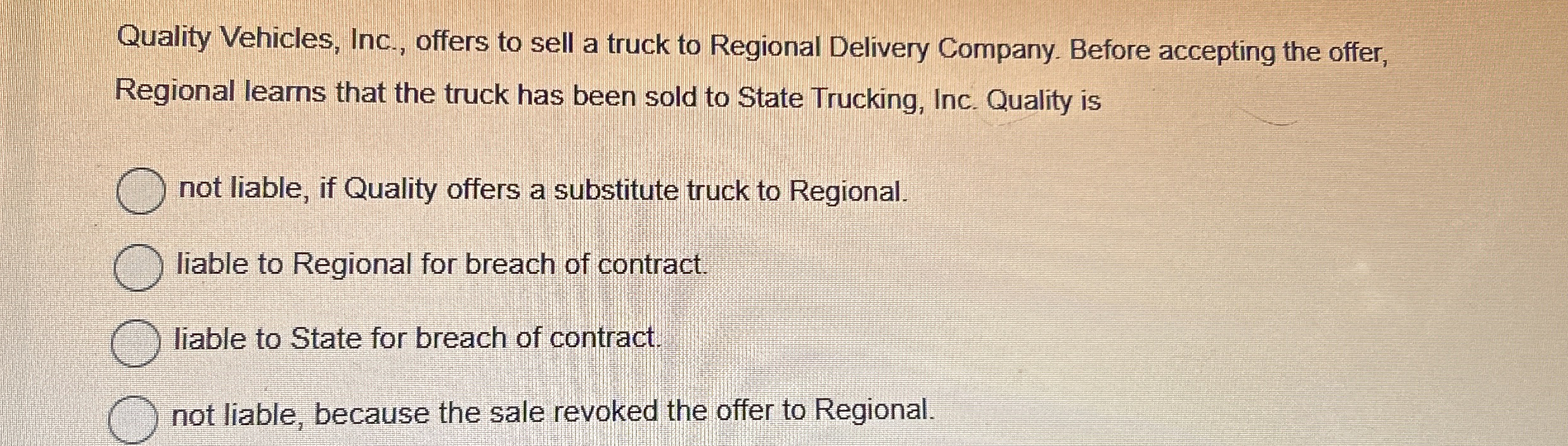  Sam and Tiffany enter into an implied-in-fact contract. The parties' conduct