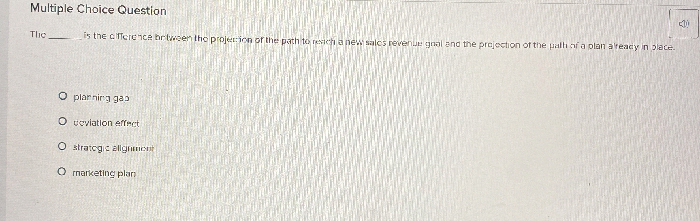  Multiple Choice Question The is the difference between the projection of