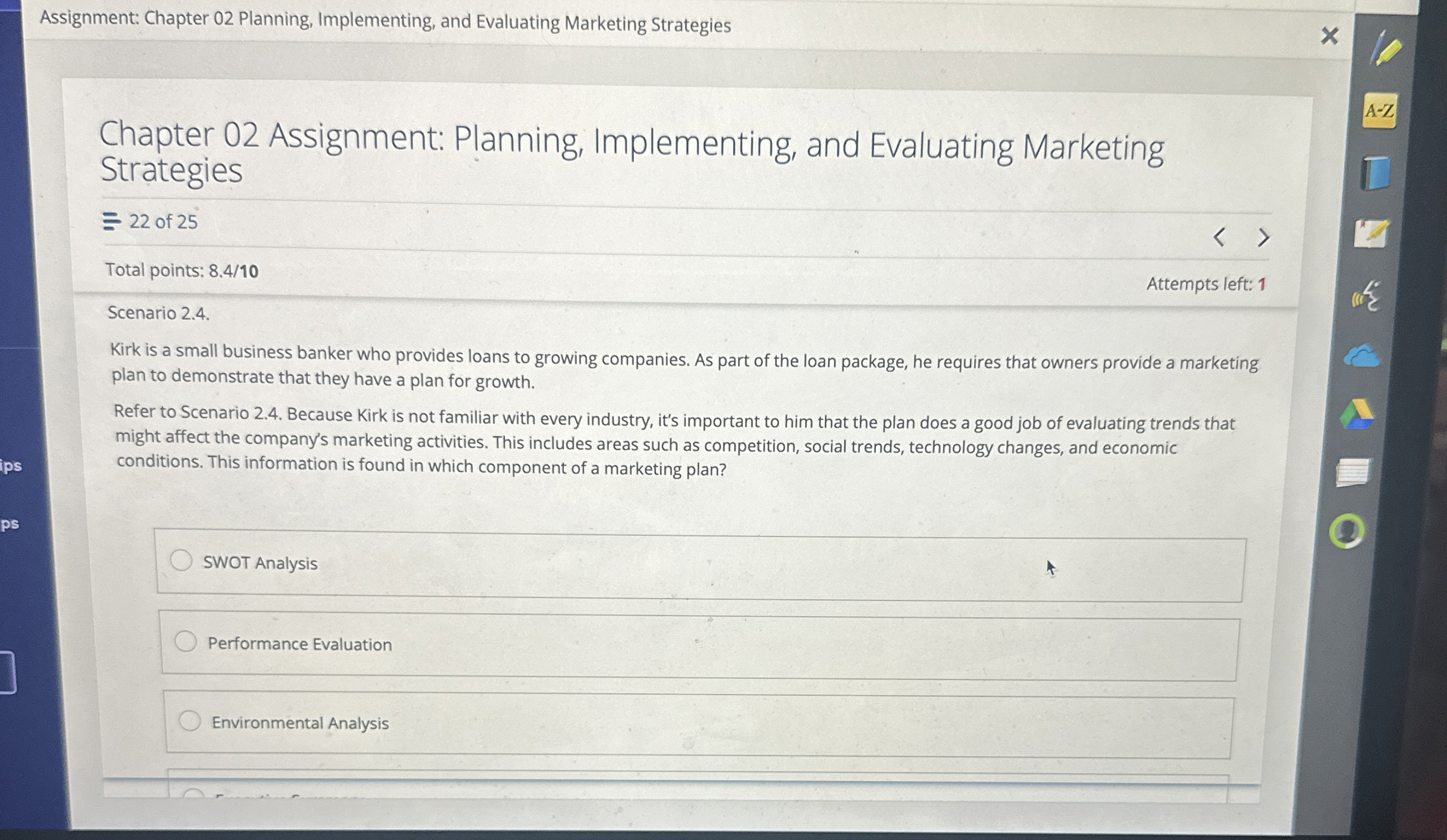  Assignment: Chapter 02 Planning, Implementing, and Evaluating Marketing Strategies Chapter 02