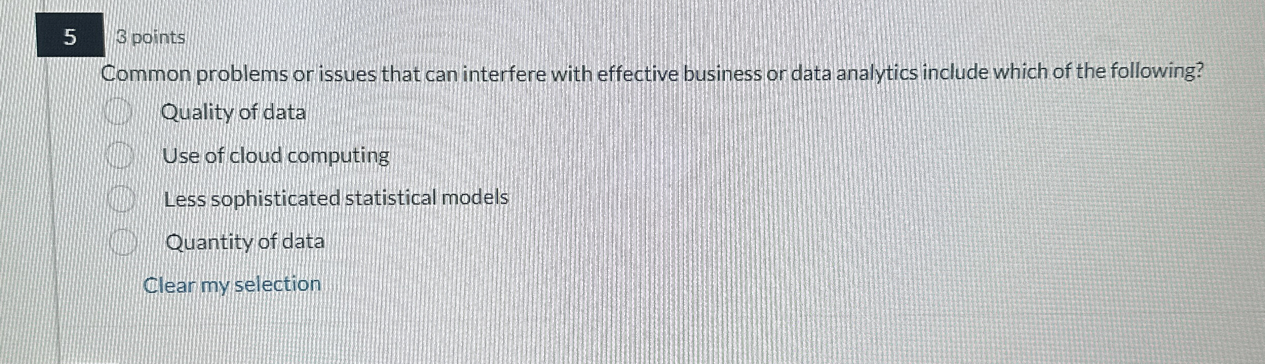  5 points Common problems or issues that can interfere with effective