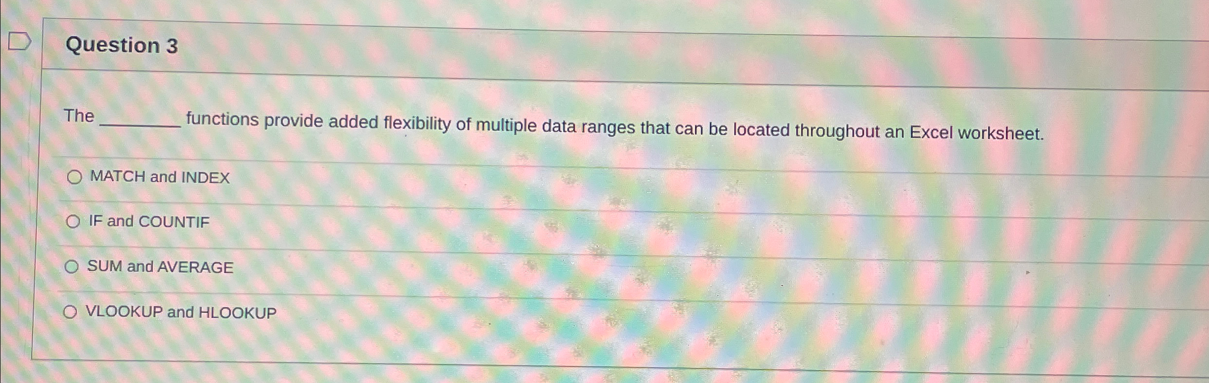  The functions provide added flexibility of multiple data ranges that can