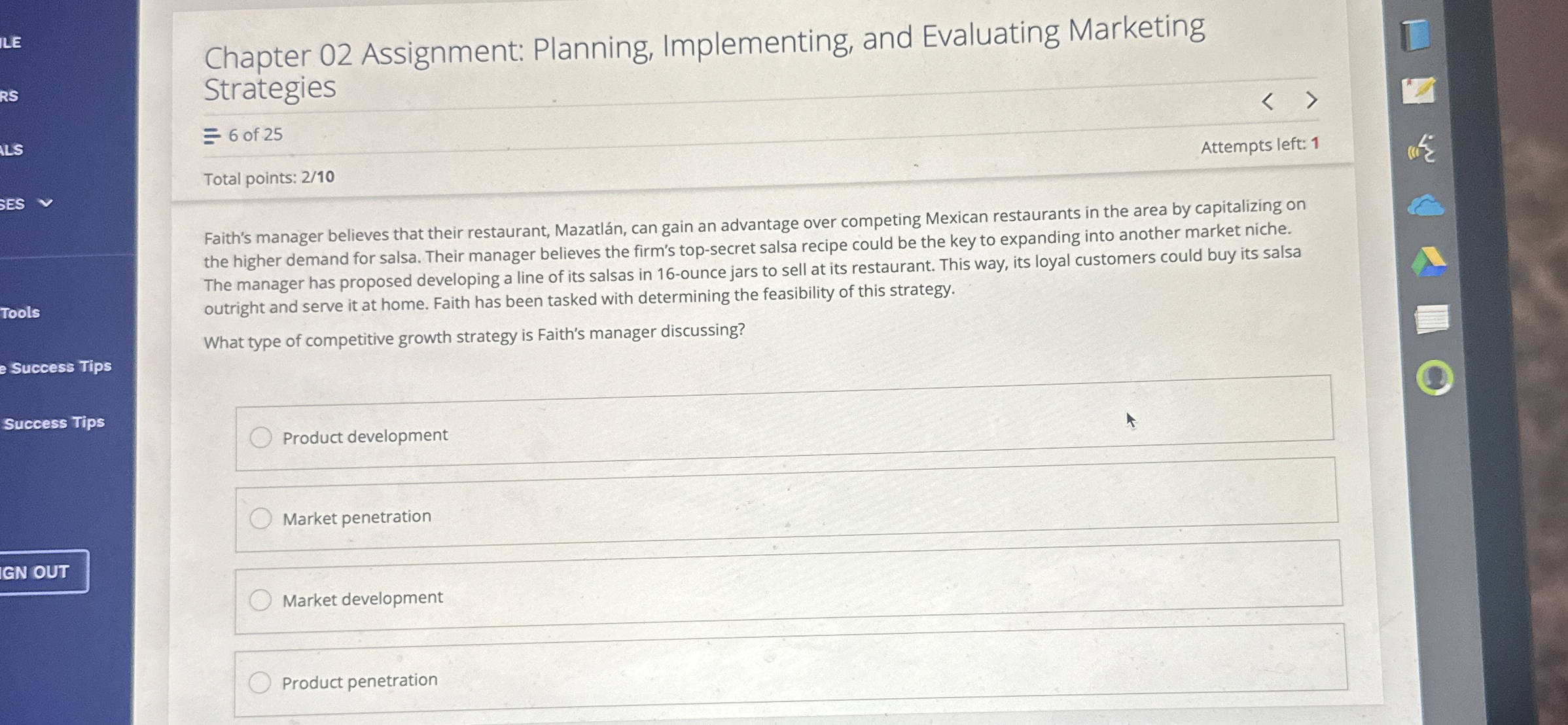  Chapter 02 Assignment: Planning, Implementing, and Evaluating Marketing Strategies 6 of