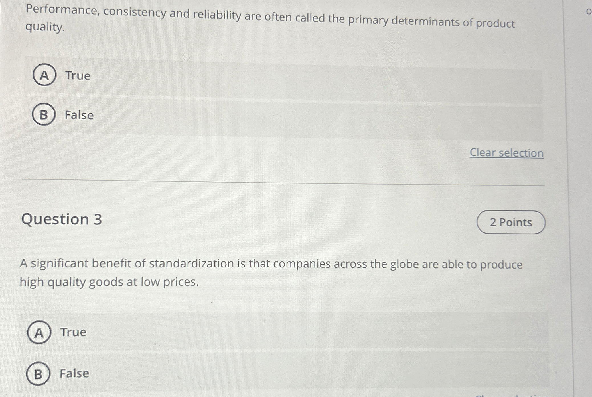  Performance, consistency and reliability are often called the primary determinants of