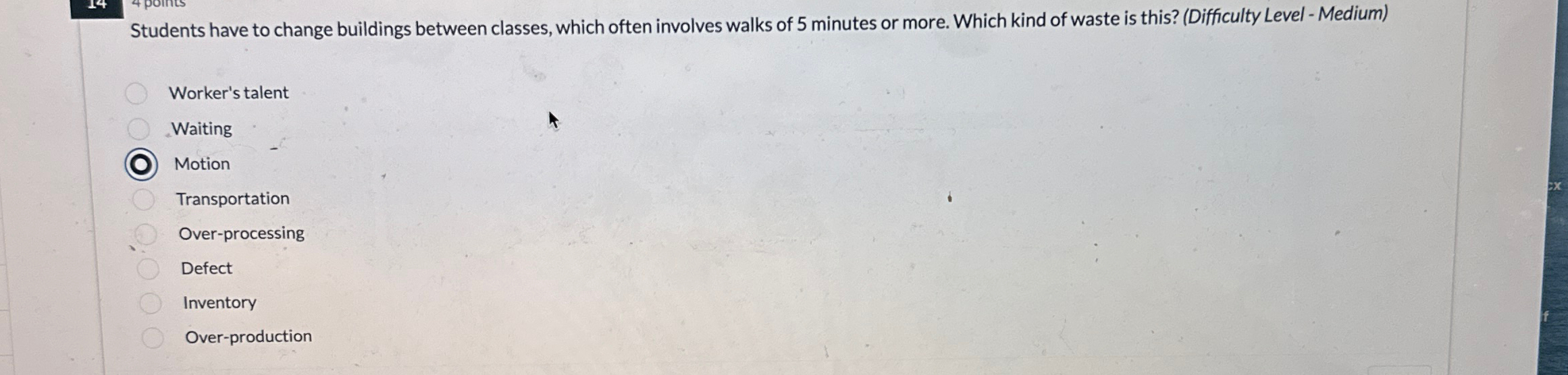  Students have to change buildings between classes, which often involves walks