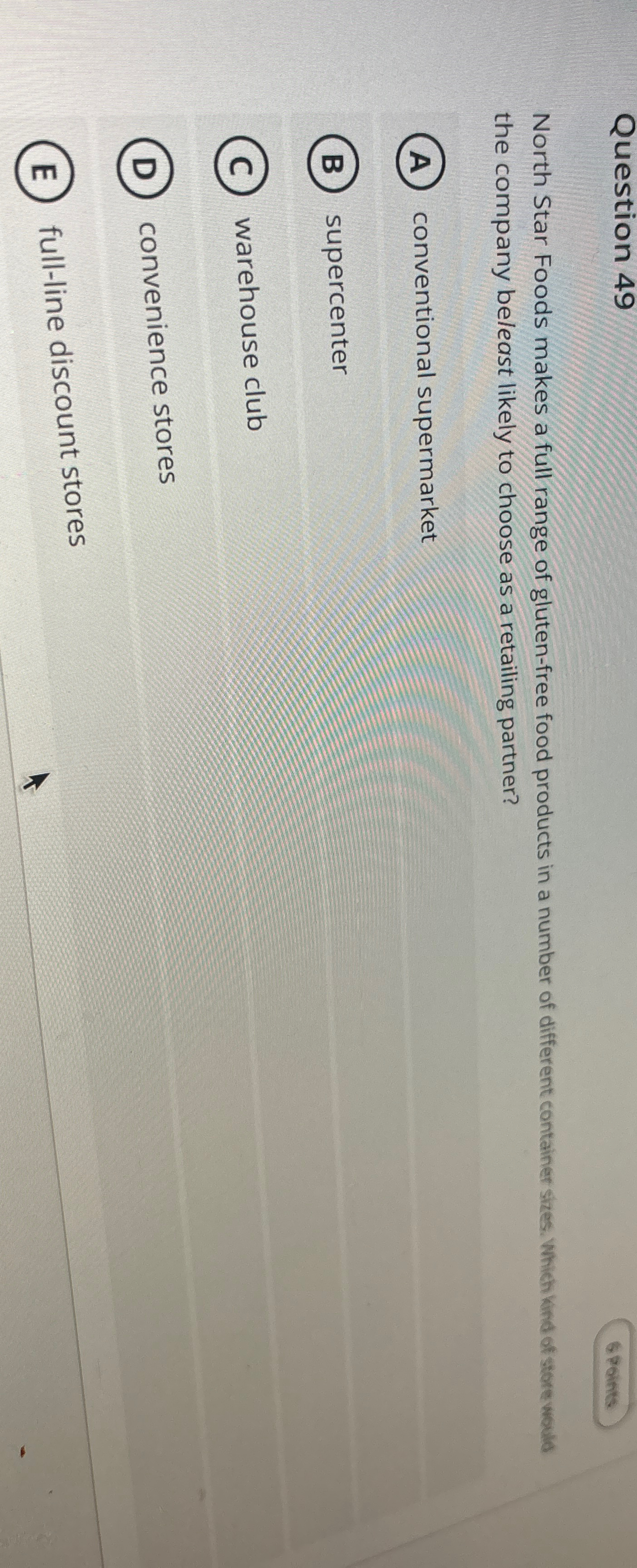  Question 49 North Star Foods makes a full range of gluten-free
