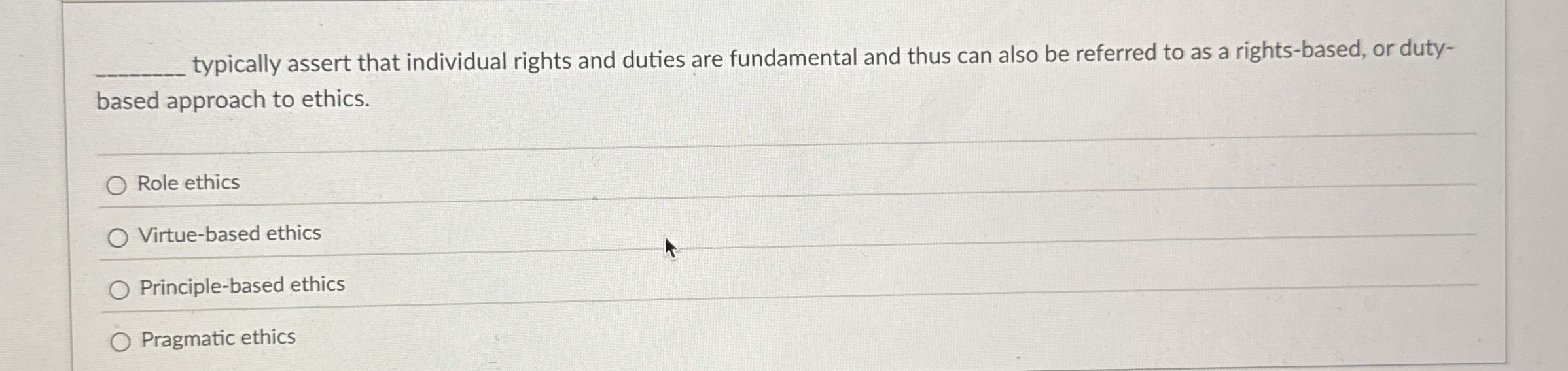  q, typically assert that individual rights and duties are fundamental and