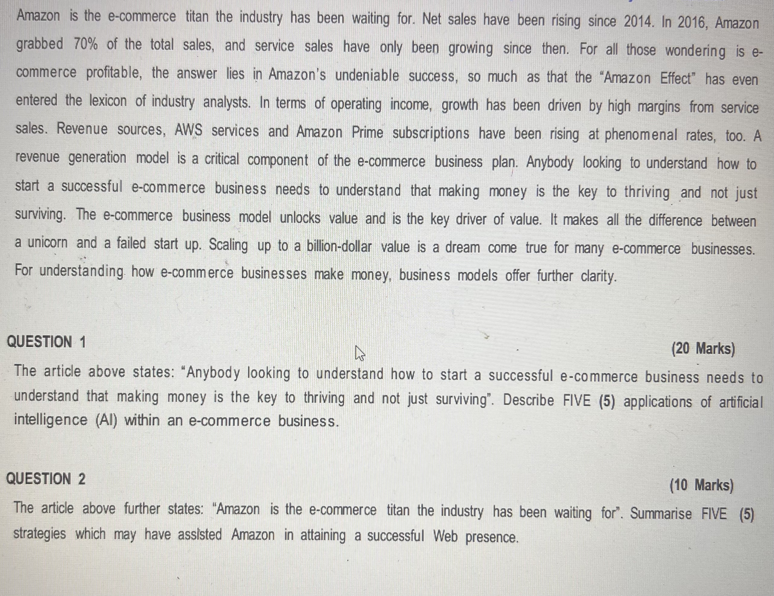  Amazon is the e-commerce titan the industry has been waiting for.