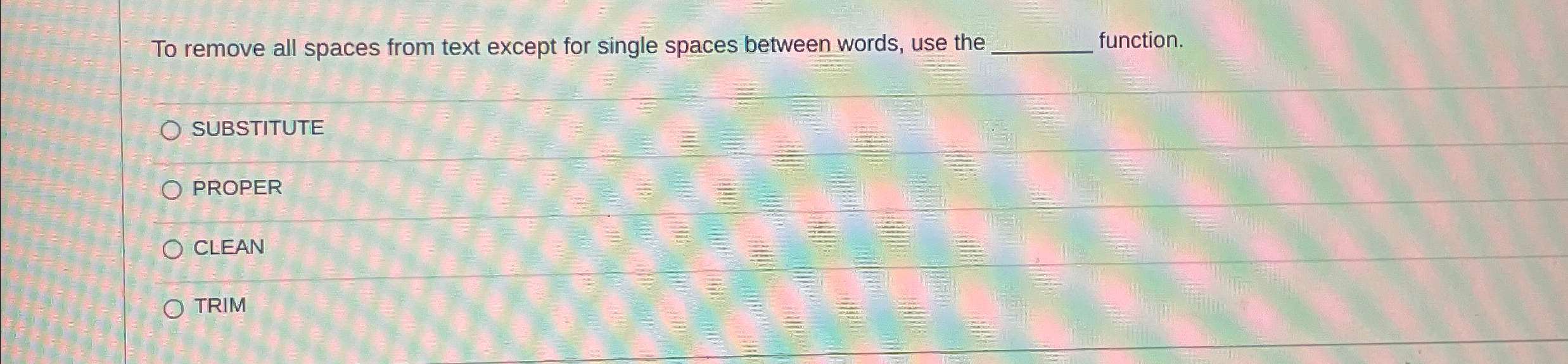  To remove all spaces from text except for single spaces between