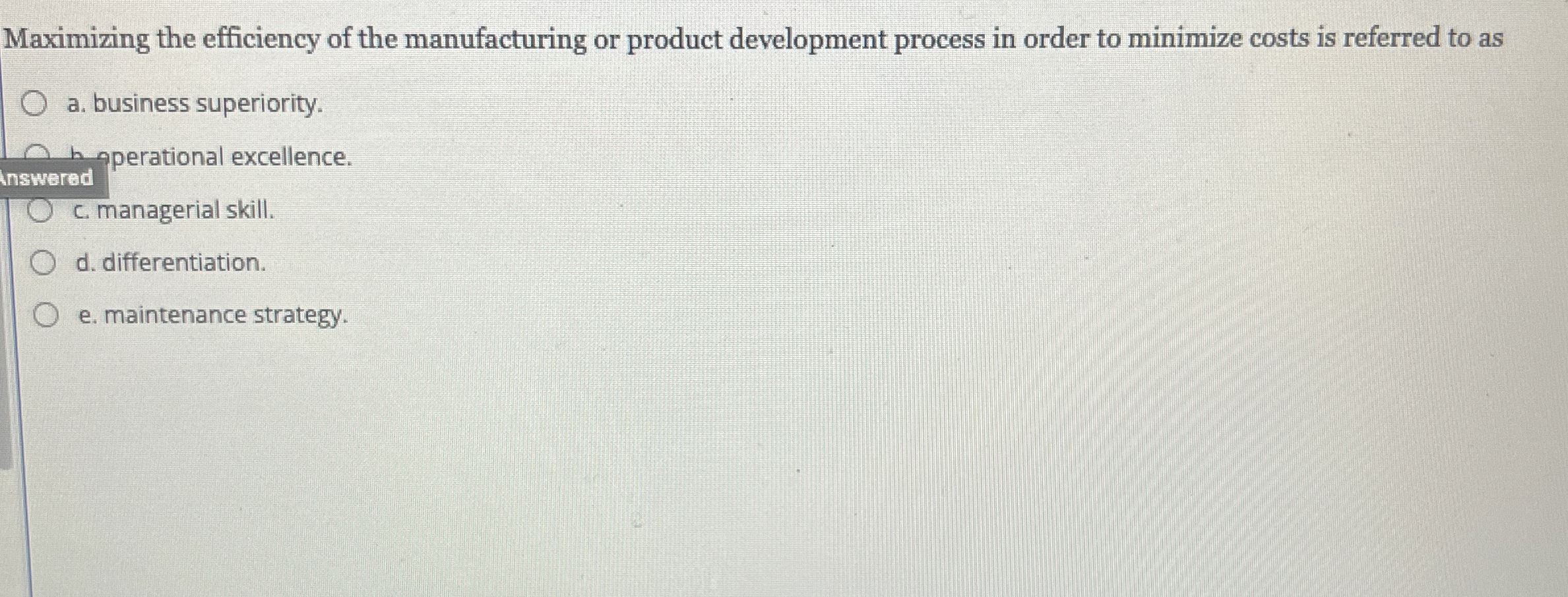  Maximizing the efficiency of the manufacturing or product development process in