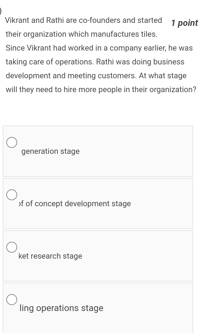  Vikrant and Rathi are co-founders and started 1 point their organization