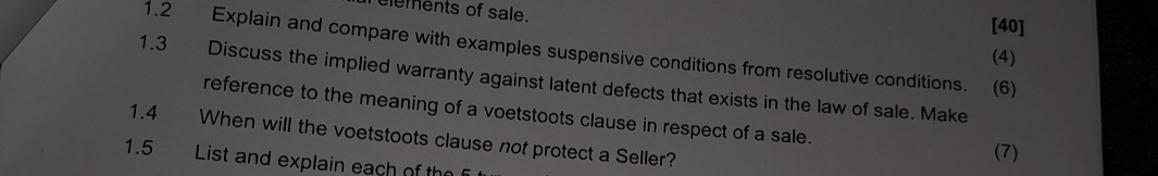  1.2 Explain and comp with examples suspensive conditions from resolutive conditions.
