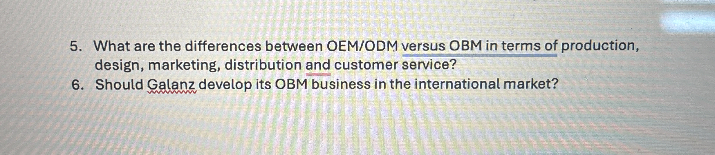  What are the differences between OEM/ODM versus OBM in terms of