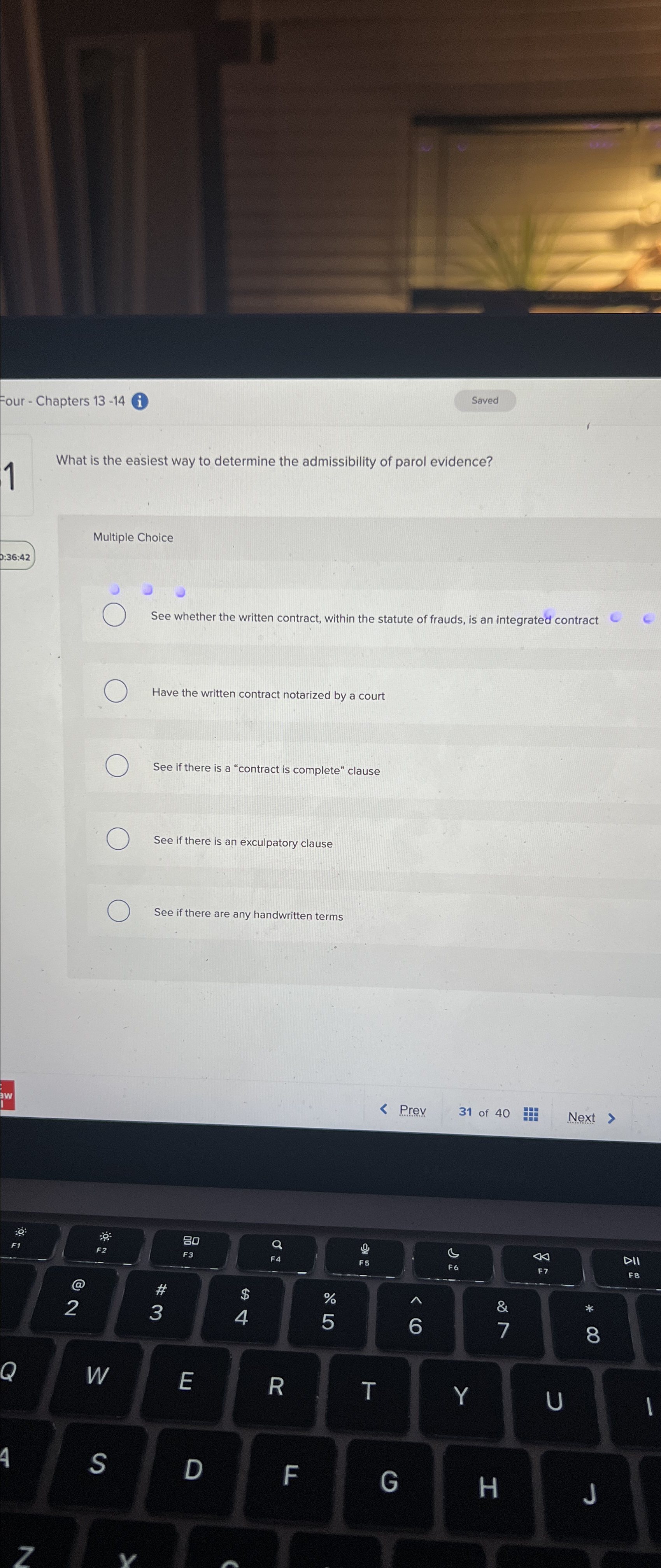  Four - Chapters 13-14 What is the easiest way to determine