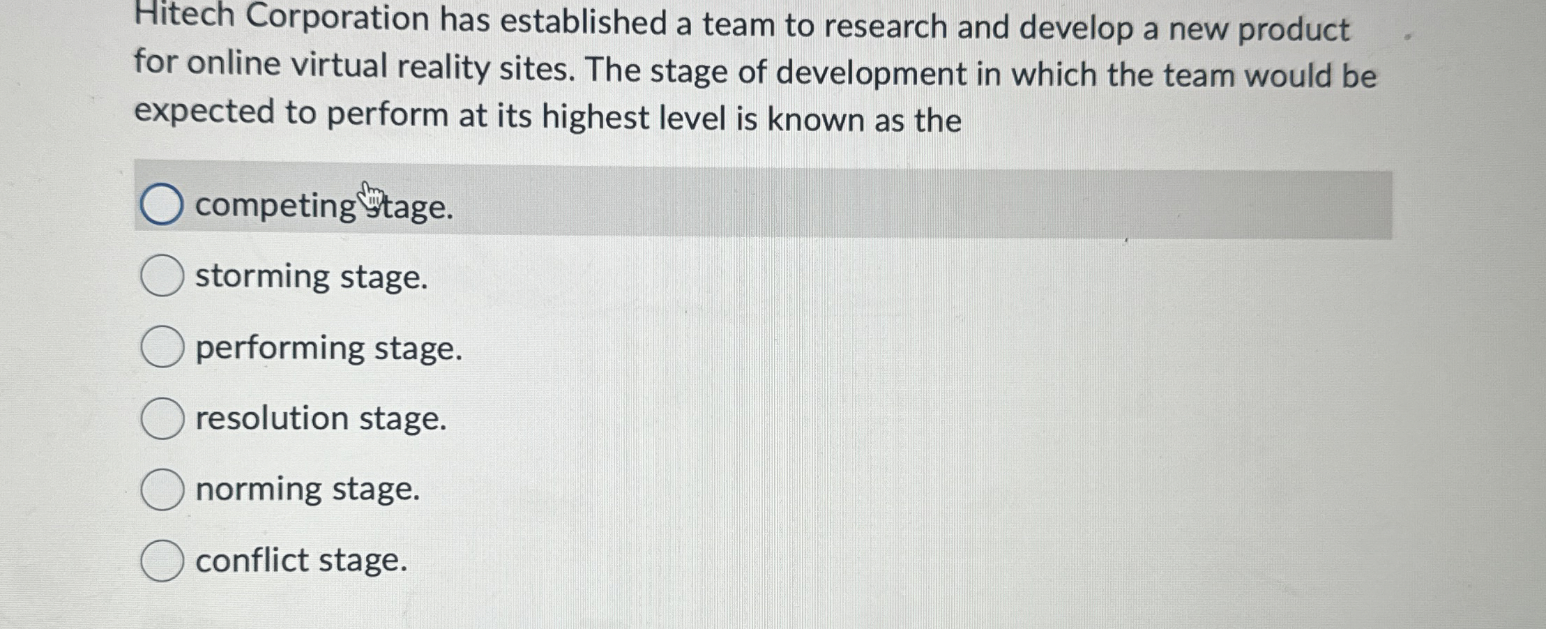  Hitech Corporation has established a team to research and develop a