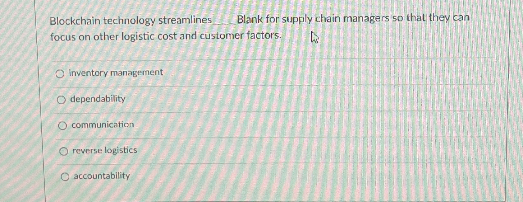  Blockchain technology streamlines q, Blank for supply chain managers so that