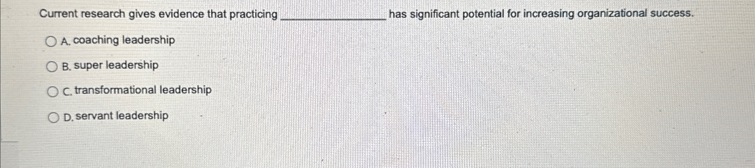  Current research gives evidence that practicing q, has significant potential for