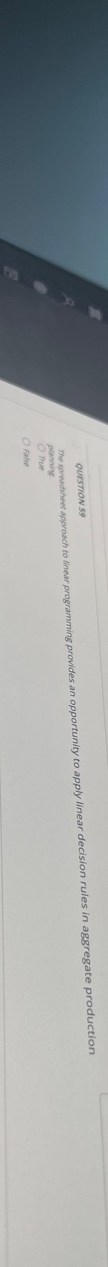  The spreadsheet approach to linear programming provides an opportunity to apply