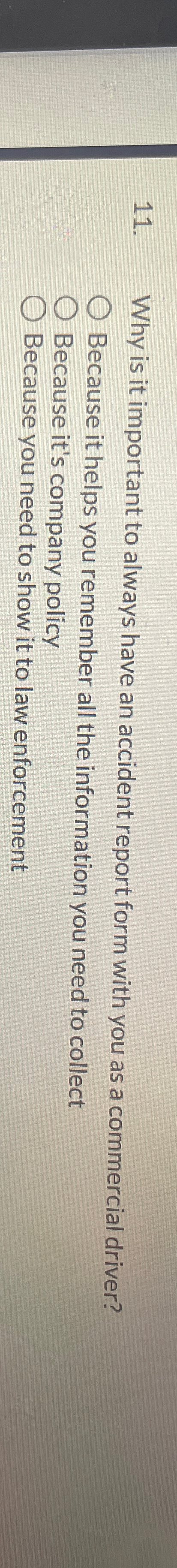  Why is it important to always have an accident report form