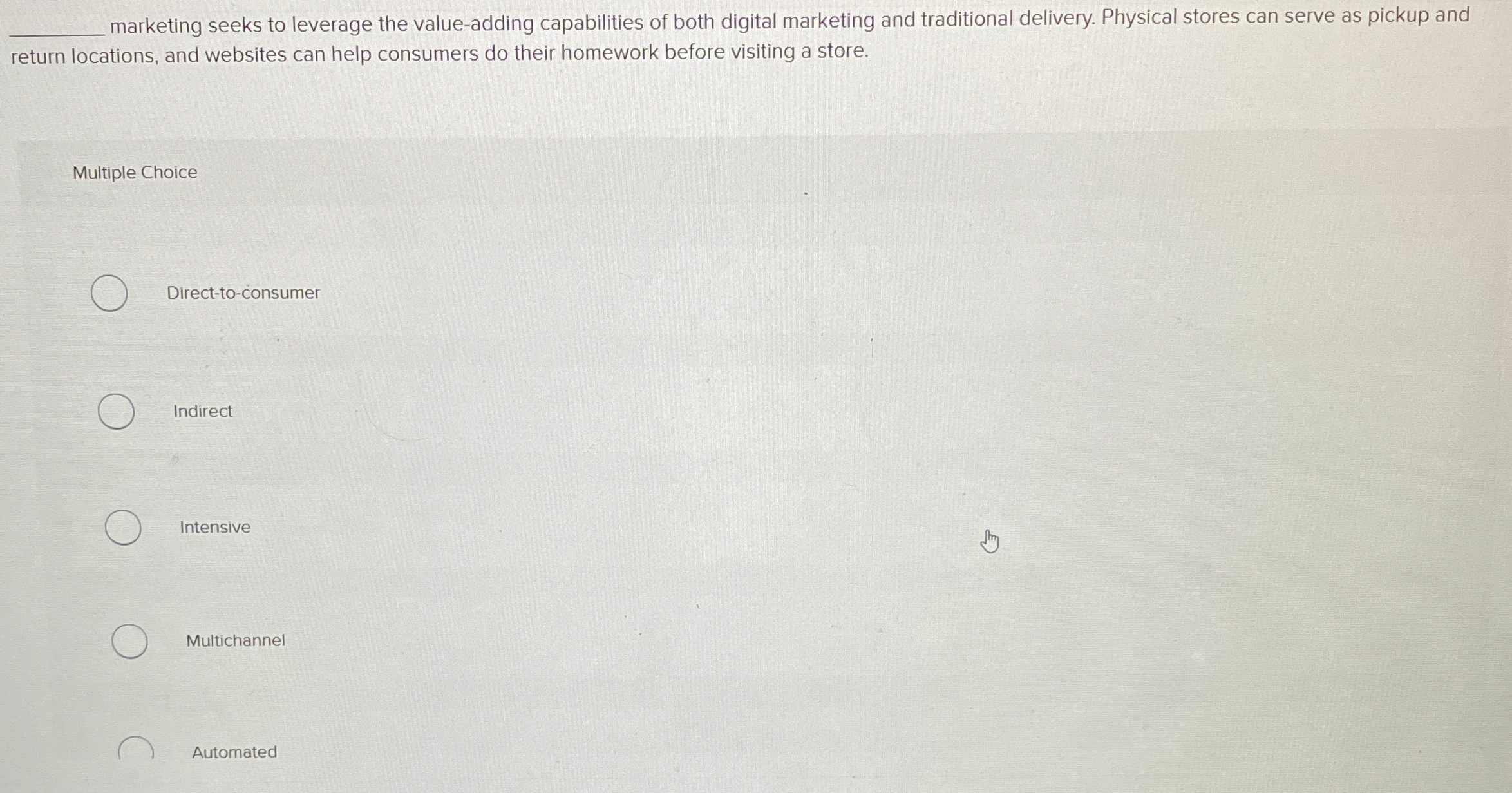  q, marketing seeks to leverage the value-adding capabilities of both digital